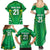 Ireland Rugby Custom Family Matching Summer Maxi Dress and Hawaiian Shirt Irish Warrior Mascot Go Shamrock