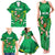 Ireland Rugby Custom Family Matching Tank Maxi Dress and Hawaiian Shirt Irish Warrior Mascot Go Shamrock