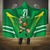 Ireland Rugby Custom Hooded Blanket Irish Warrior Mascot Go Shamrock