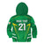 Ireland Rugby Custom Kid Hoodie Irish Warrior Mascot Go Shamrock