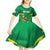 Ireland Rugby Custom Kid Short Sleeve Dress Irish Warrior Mascot Go Shamrock