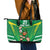 Ireland Rugby Custom Leather Tote Bag Irish Warrior Mascot Go Shamrock