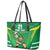 Ireland Rugby Custom Leather Tote Bag Irish Warrior Mascot Go Shamrock