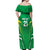 Ireland Rugby Custom Off Shoulder Maxi Dress Irish Warrior Mascot Go Shamrock