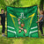 Ireland Rugby Custom Quilt Irish Warrior Mascot Go Shamrock