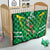 Ireland Rugby Custom Quilt Irish Warrior Mascot Go Shamrock