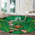 Ireland Rugby Custom Round Carpet Irish Warrior Mascot Go Shamrock