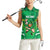 Ireland Rugby Custom Women Sleeveless Polo Shirt Irish Warrior Mascot Go Shamrock