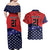 USA Canada Ice Hockey Custom Couples Matching Off Shoulder Maxi Dress and Hawaiian Shirt Go Champion 4 Nations