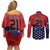 USA Canada Ice Hockey Custom Couples Matching Off Shoulder Short Dress and Long Sleeve Button Shirt Go Champion 4 Nations