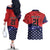 USA Canada Ice Hockey Custom Couples Matching Off The Shoulder Long Sleeve Dress and Hawaiian Shirt Go Champion 4 Nations