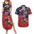 USA Canada Ice Hockey Custom Couples Matching Summer Maxi Dress and Hawaiian Shirt Go Champion 4 Nations