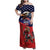 USA Canada Ice Hockey Custom Family Matching Off Shoulder Maxi Dress and Hawaiian Shirt Go Champion 4 Nations