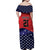 USA Canada Ice Hockey Custom Family Matching Off Shoulder Maxi Dress and Hawaiian Shirt Go Champion 4 Nations