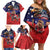 USA Canada Ice Hockey Custom Family Matching Off Shoulder Short Dress and Hawaiian Shirt Go Champion 4 Nations