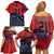 USA Canada Ice Hockey Custom Family Matching Off Shoulder Short Dress and Hawaiian Shirt Go Champion 4 Nations