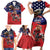 USA Canada Ice Hockey Custom Family Matching Short Sleeve Bodycon Dress and Hawaiian Shirt Go Champion 4 Nations