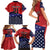 USA Canada Ice Hockey Custom Family Matching Short Sleeve Bodycon Dress and Hawaiian Shirt Go Champion 4 Nations