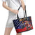 USA Canada Ice Hockey Custom Leather Tote Bag Go Champion 4 Nations