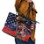 USA Canada Ice Hockey Custom Leather Tote Bag Go Champion 4 Nations