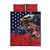 USA Canada Ice Hockey Custom Quilt Bed Set Go Champion 4 Nations