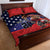 USA Canada Ice Hockey Custom Quilt Bed Set Go Champion 4 Nations