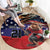 USA Canada Ice Hockey Custom Round Carpet Go Champion 4 Nations