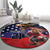 USA Canada Ice Hockey Custom Round Carpet Go Champion 4 Nations