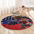 USA Canada Ice Hockey Custom Round Carpet Go Champion 4 Nations