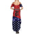 USA Canada Ice Hockey Custom Summer Maxi Dress Go Champion 4 Nations