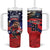 USA Canada Ice Hockey Custom Tumbler With Handle Go Champion Confrontation des 4 nations