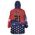 USA Canada Ice Hockey Custom Wearable Blanket Hoodie Go Champion 4 Nations