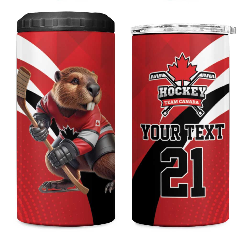 Canada Hockey Custom 4 in 1 Can Cooler Tumbler Go Champion Confrontation Des 4 Nations