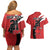 Canada Hockey Custom Couples Matching Off Shoulder Short Dress and Hawaiian Shirt Go Champion 4 Nations