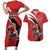 Canada Hockey Custom Couples Matching Short Sleeve Bodycon Dress and Hawaiian Shirt Go Champion 4 Nations