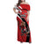 Canada Hockey Custom Family Matching Off Shoulder Maxi Dress and Hawaiian Shirt Go Champion 4 Nations