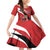 Canada Hockey Custom Family Matching Off Shoulder Short Dress and Hawaiian Shirt Go Champion 4 Nations