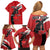 Canada Hockey Custom Family Matching Off Shoulder Short Dress and Hawaiian Shirt Go Champion 4 Nations