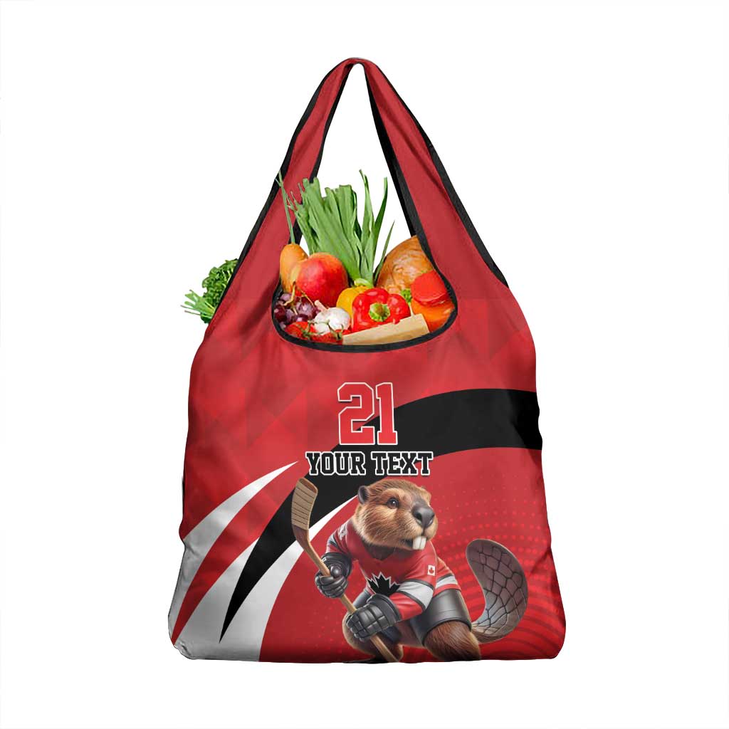 Canada Hockey Custom Grocery Bag Go Champion 4 Nations