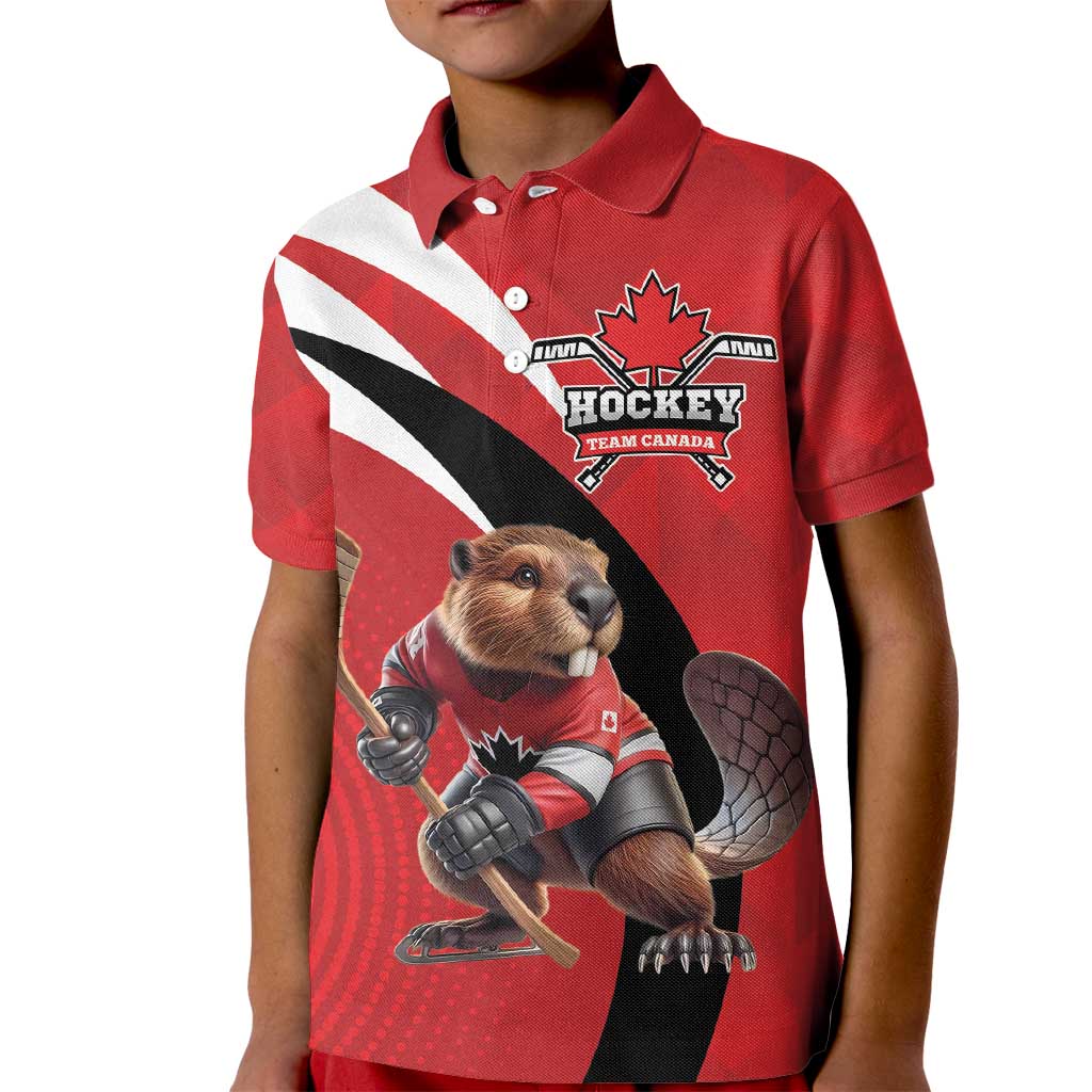 Canada Hockey Custom Kid Polo Shirt Go Champion 4 Nations