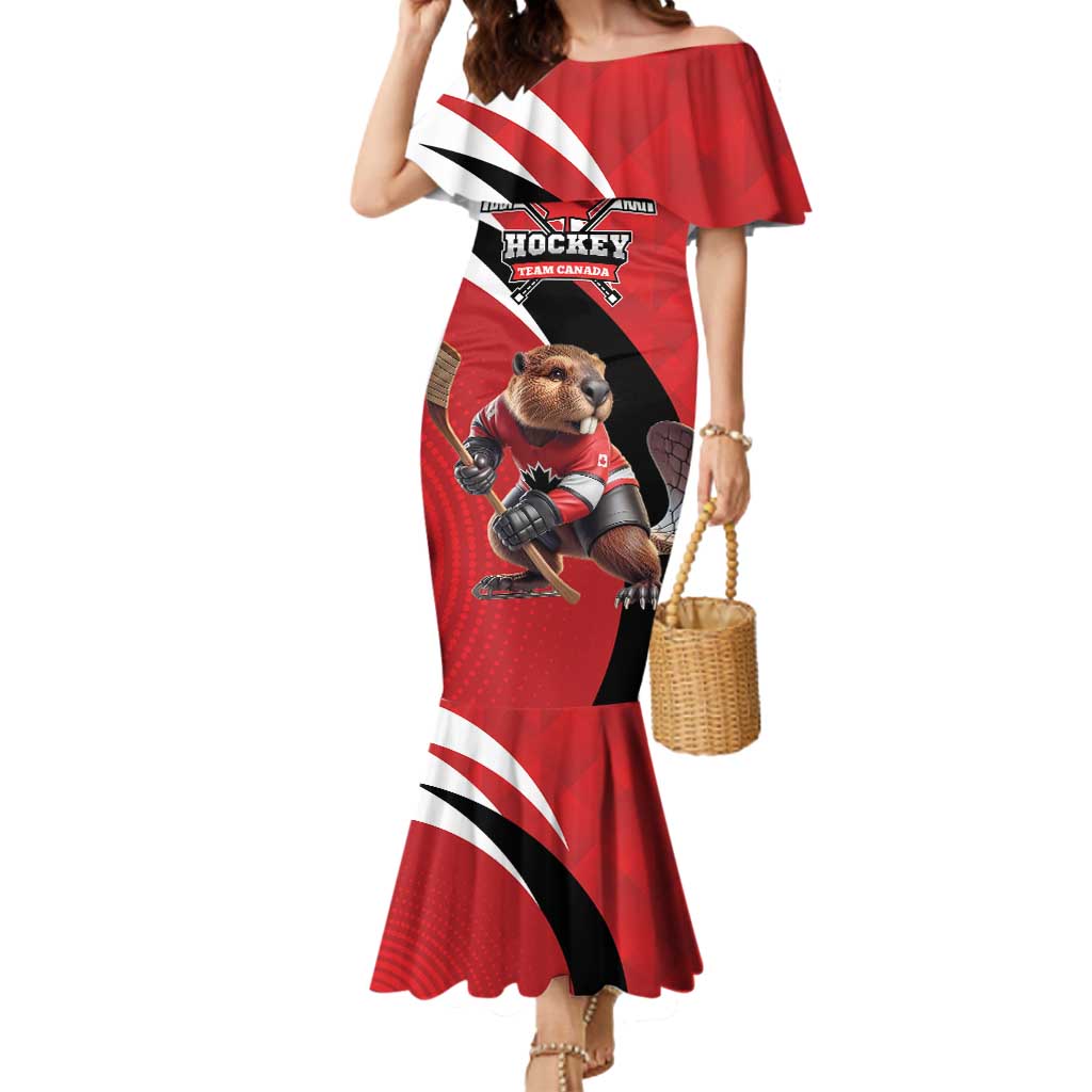 Canada Hockey Custom Mermaid Dress Go Champion 4 Nations