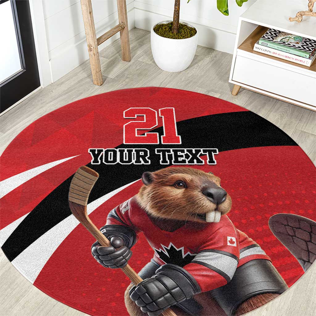 Canada Hockey Custom Round Carpet Go Champion 4 Nations