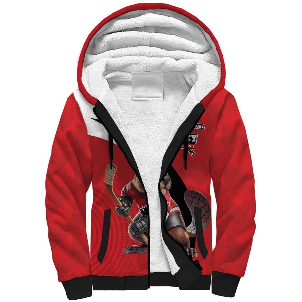 Canada Hockey Custom Sherpa Hoodie Go Champion 4 Nations