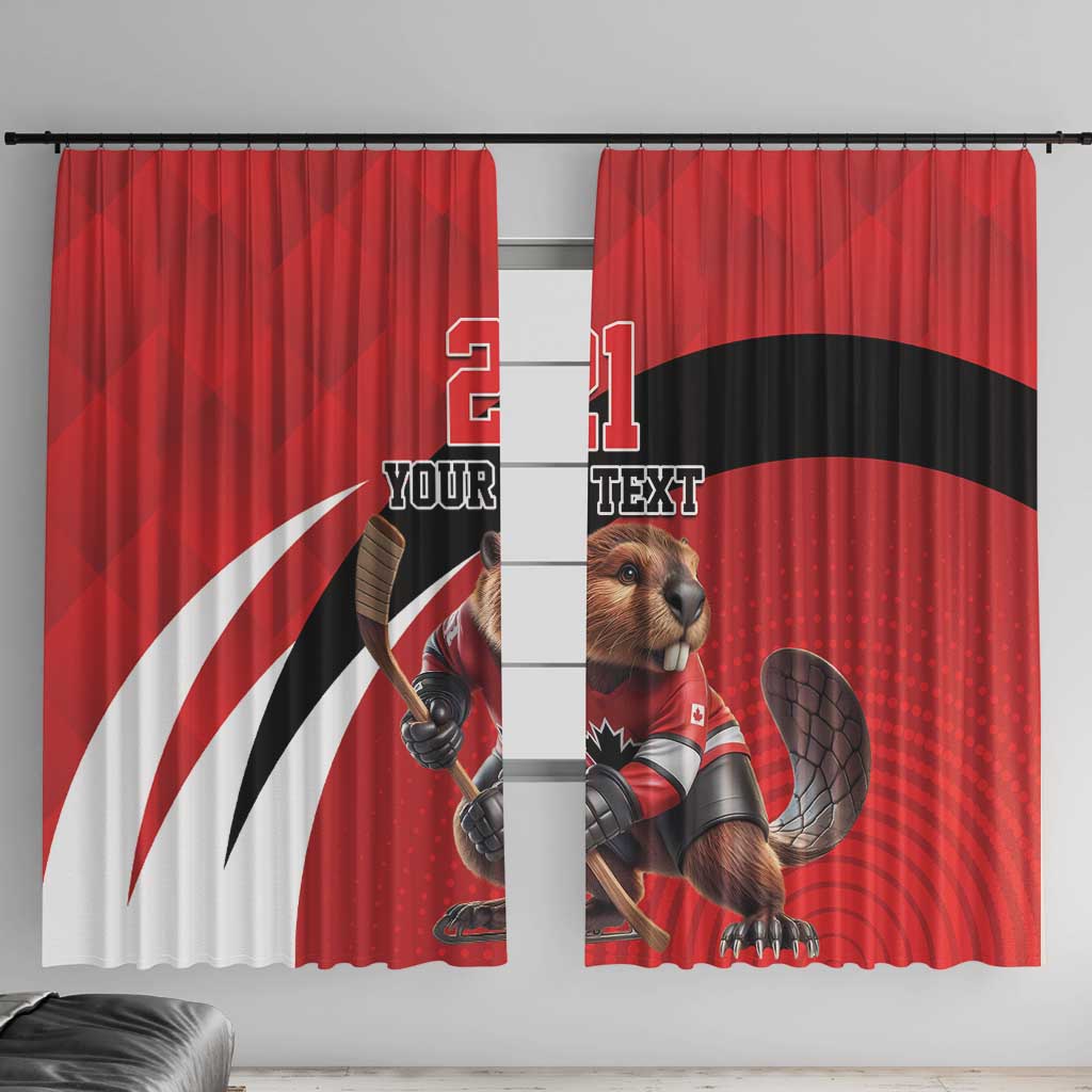 Canada Hockey Custom Window Curtain Go Champion 4 Nations