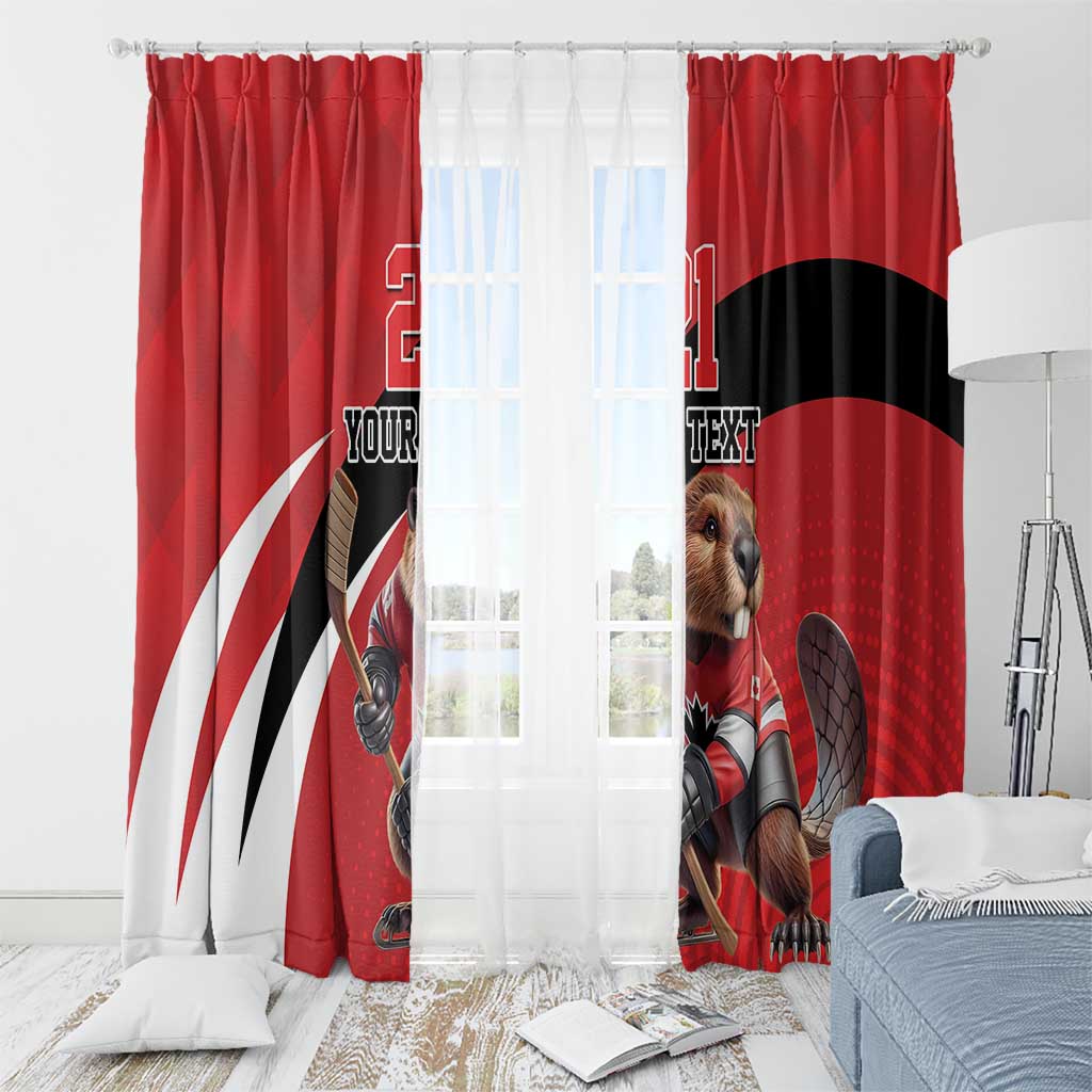 Canada Hockey Custom Window Curtain Go Champion 4 Nations