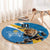 Finland Leijonat Hockey Custom Round Carpet Suomen Jaakiekkoliitto 4 Nations