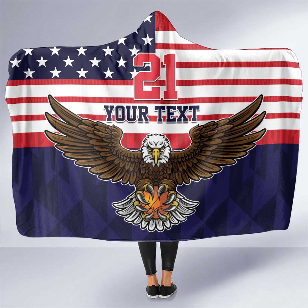 United States Basketball Custom Hooded Blanket Team USA One For All