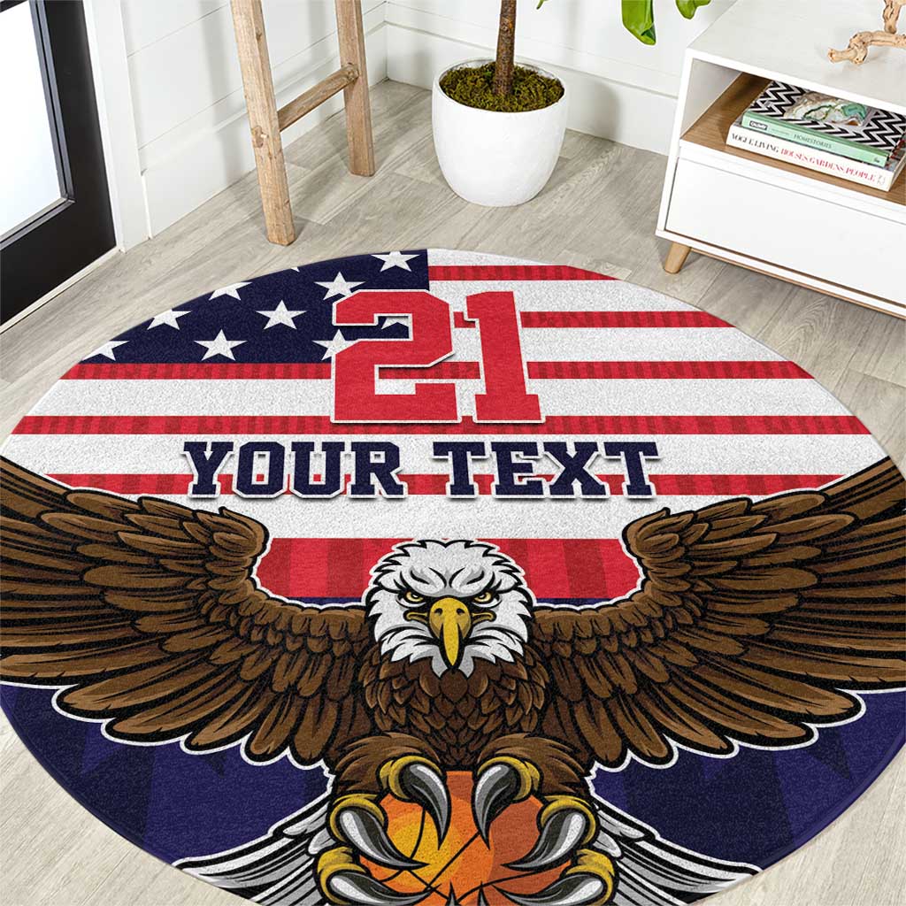 United States Basketball Custom Round Carpet Team USA One For All