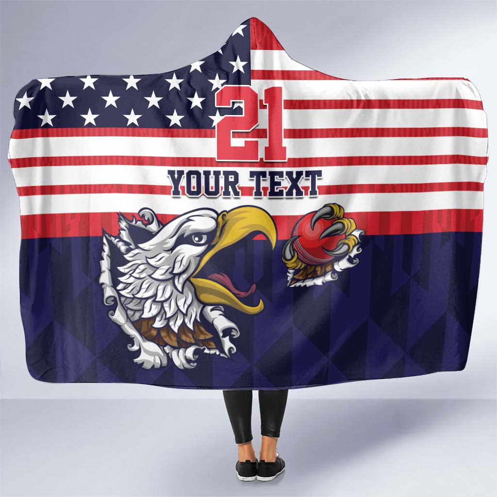 United States Cricket Custom Hooded Blanket Team USA One For All