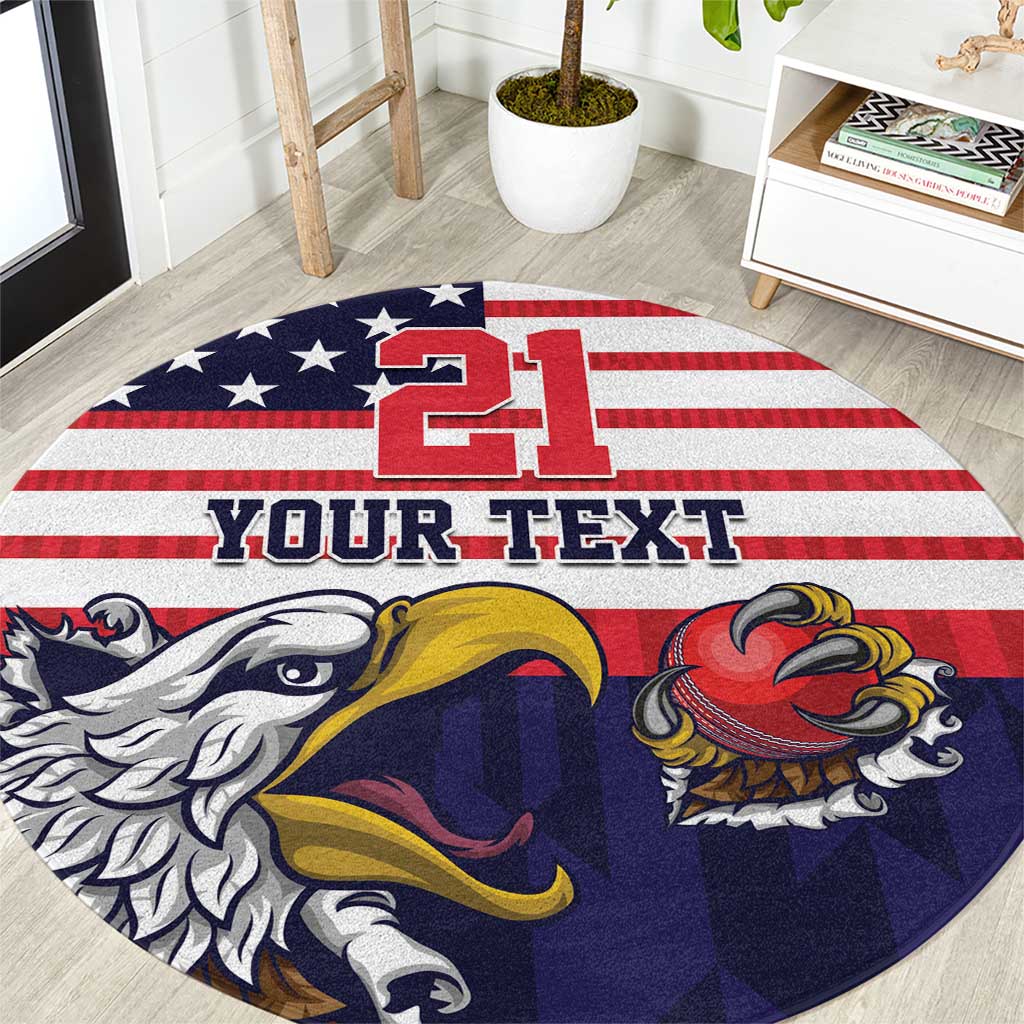 United States Cricket Custom Round Carpet Team USA One For All